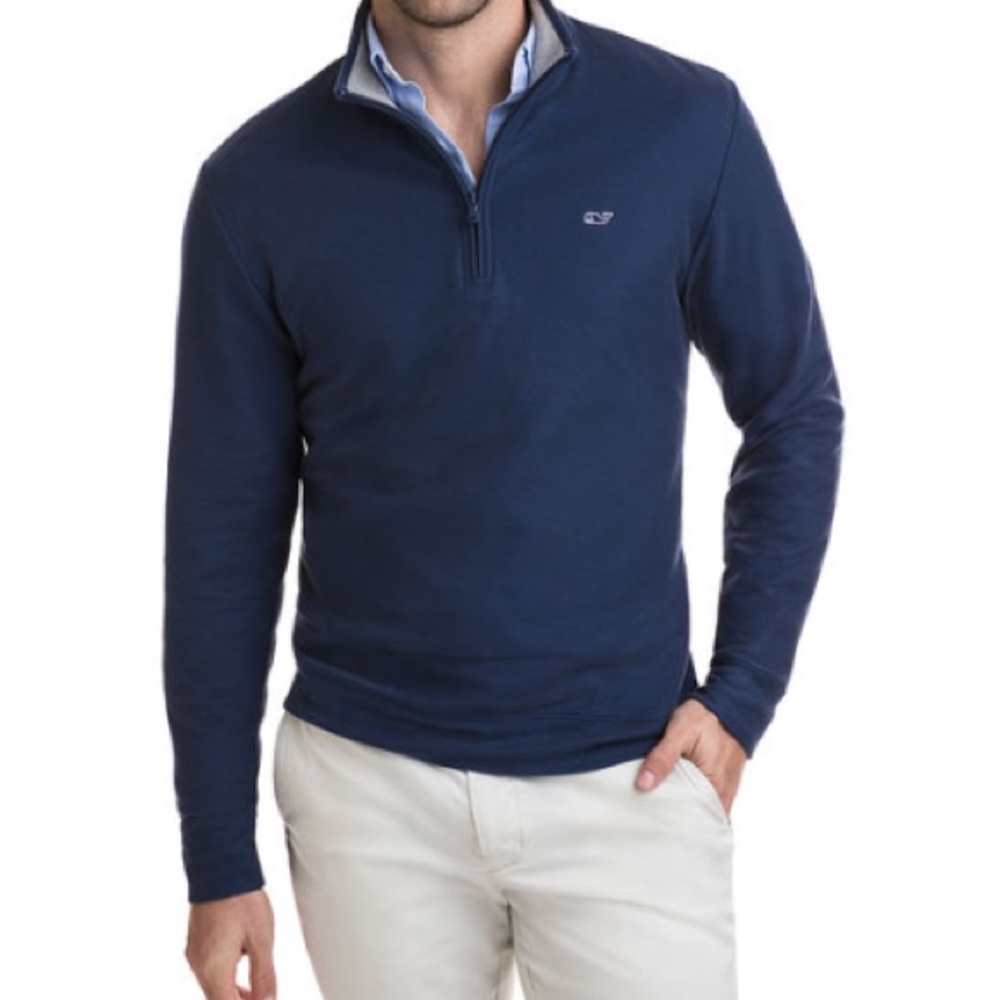 Vineyard vines men's large quarter zip sweater